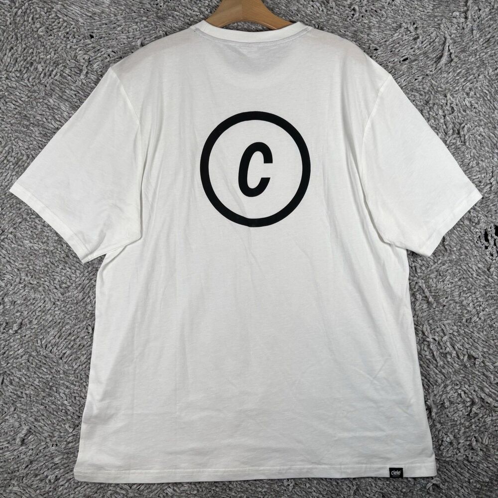 Ciele Athletics T-Shirt Men’s Size XL White Short Sleeve Activewear Stretch Gym